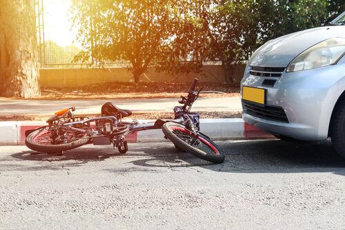 A,Traffic,Accident,Between,Electric,Bicycle,And,Car